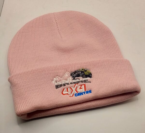 Pink embroidery Beanie